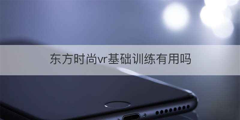 东方时尚vr基础训练有用吗